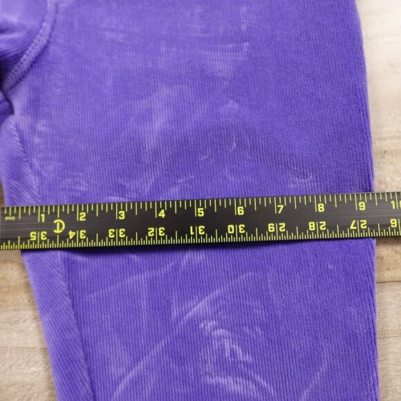 HUE Corduroy Leggings Women’s Medium Purple 28.5” Inseam Stretch Pull-On - Picture 7 of 13